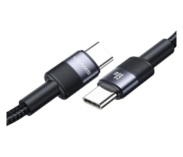 USAMS Kabel USB-C na USB-C 60W 1,2m Aluminum - 1569144 - zdjęcie